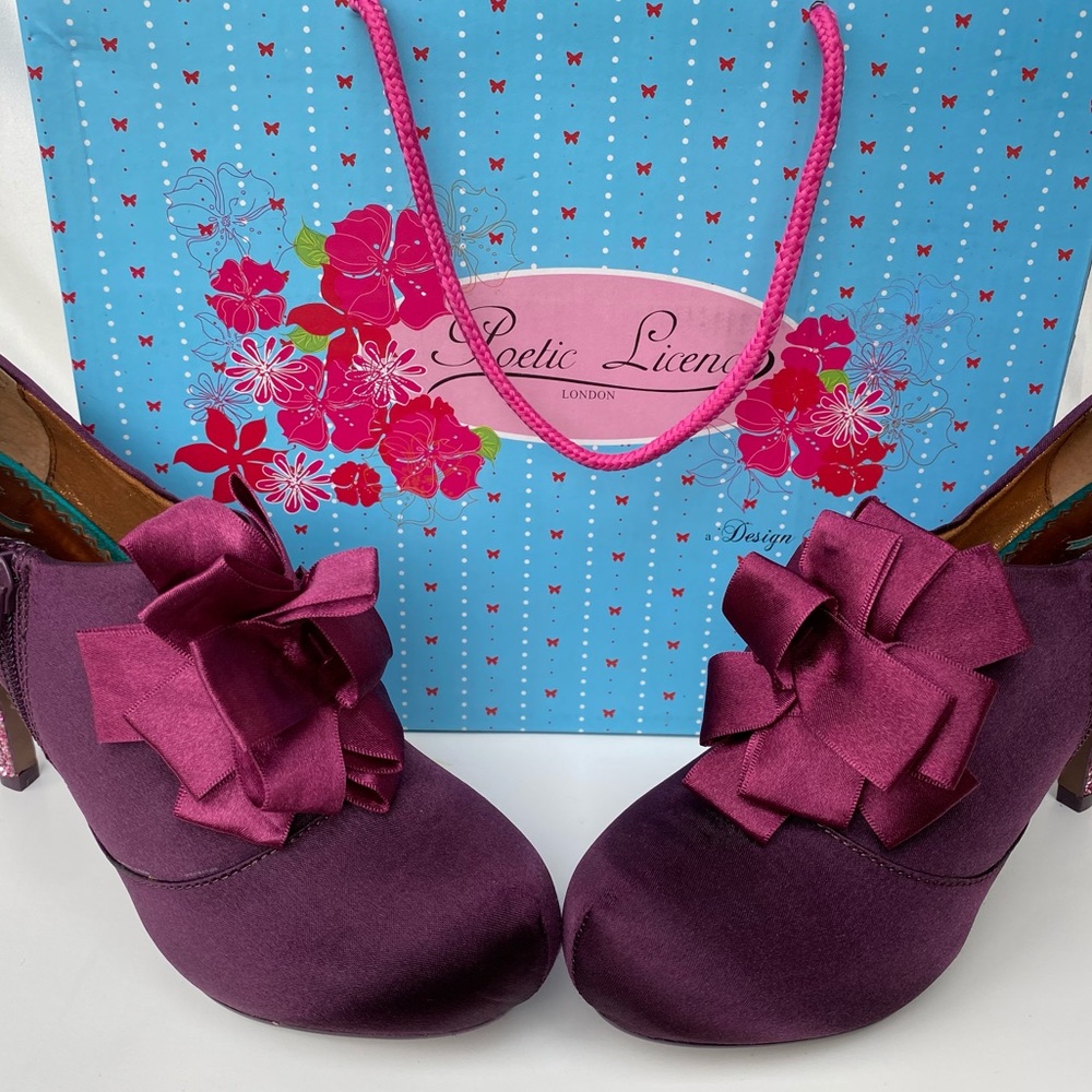 Poetic license purple heels